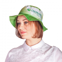 Панама без прошивки из крепсатина с полной запечаткой