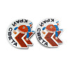 Значок деревянный с УФ-печатью
