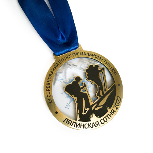 Медаль из акрила 2-слойная с УФ-печатью
