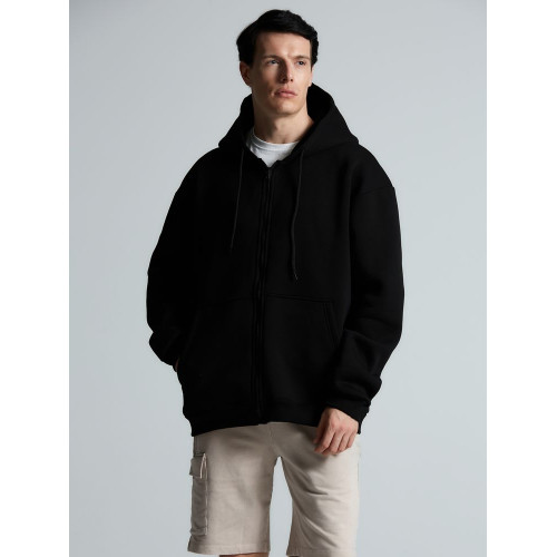 Толстовка унисекс оверсайз Zippy, черная