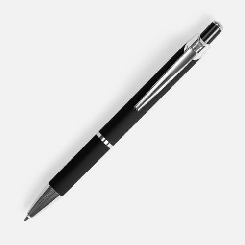 Ручка шариковая Chromos Soft Touch, черная