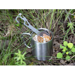 Походный столовый прибор Twin Win, стальной