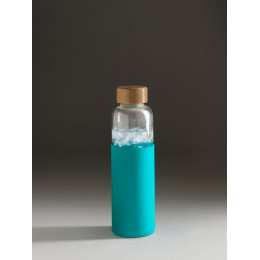 Бутылка для воды Dakar, прозрачная с бирюзовым