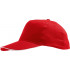 Бейсболка Sunny, красная с белым Бейсболка Sunny, красная с белым