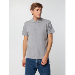 Рубашка поло мужская Spring 210, серый меланж