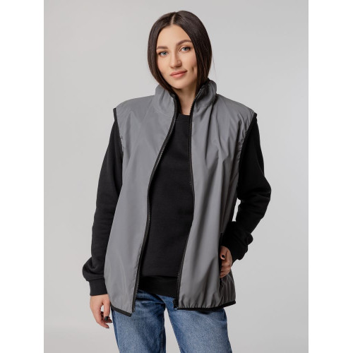 Жилет двусторонний Manifest из светоотражающей ткани, серый