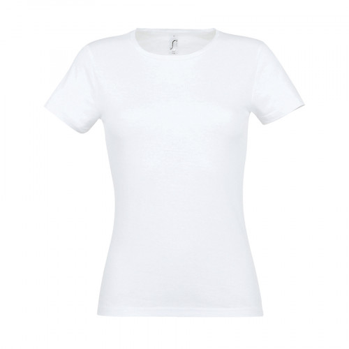 Футболка женская MISS, белый, S, 100% хлопок, 150 г/м2