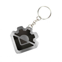 Брелок из нержавеющей стали с гравировкой  3х4, толщина 1,5 мм