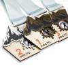 Медаль из дерева с пластиком 2-слойная, с УФ-печатью D-40, толщина 4-5 мм
