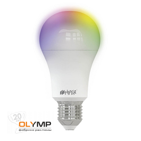Умная LED лампочка A61 RGB                                                                                         белый   